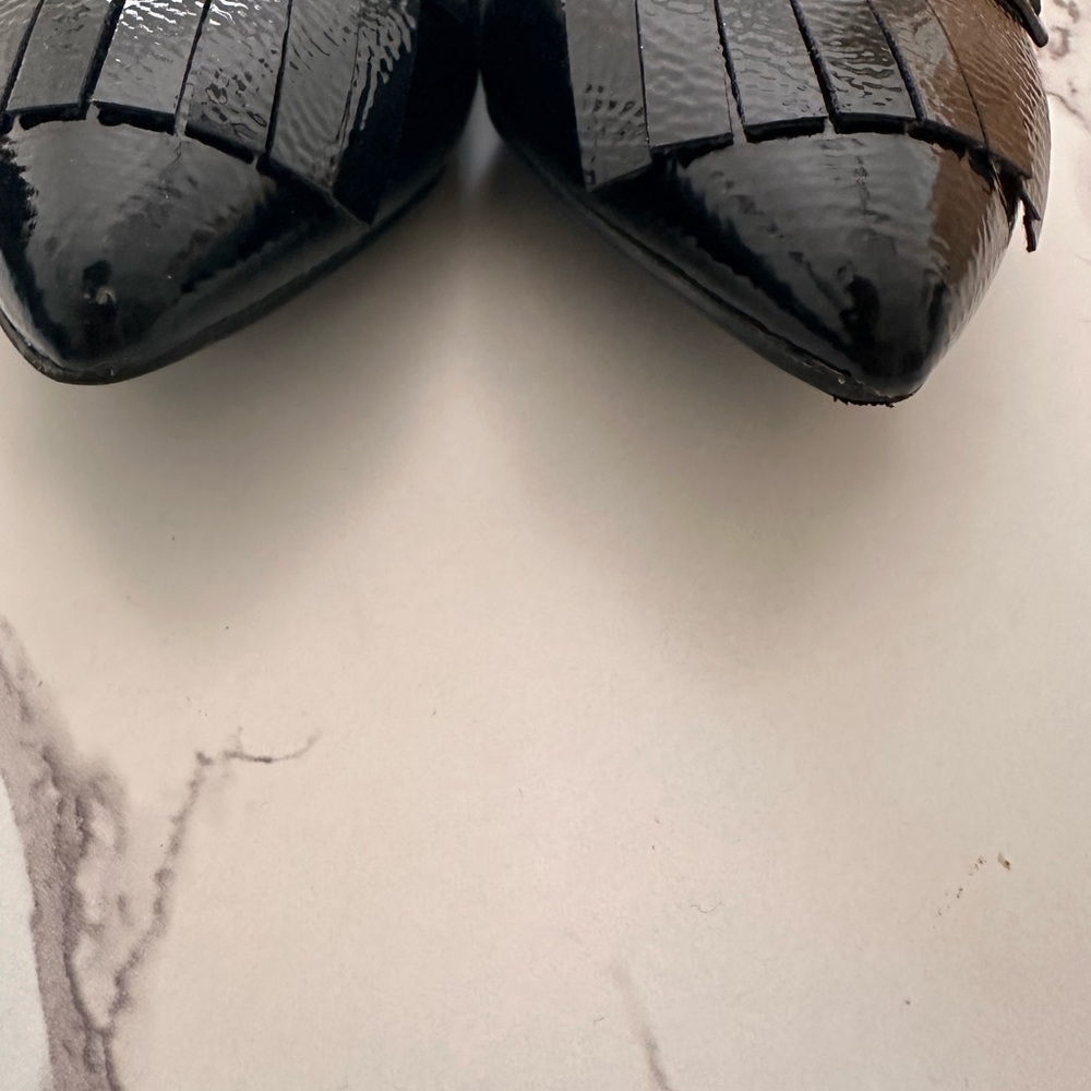 Franco Sarto Black Flats with Classic Penny Design Size 8.5 - Picture 3 of 8